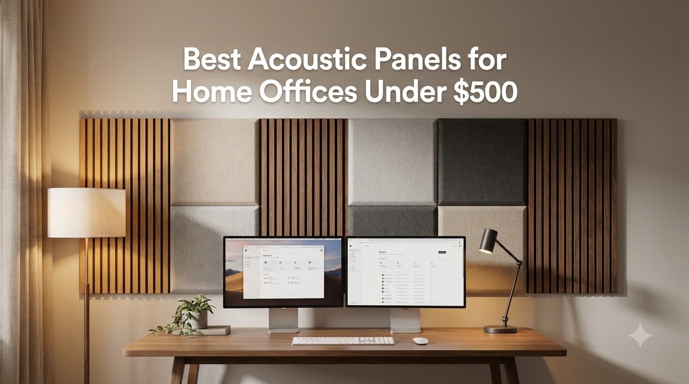 8 Best Acoustic Panels for Home Offices Under $500 (August 2026)