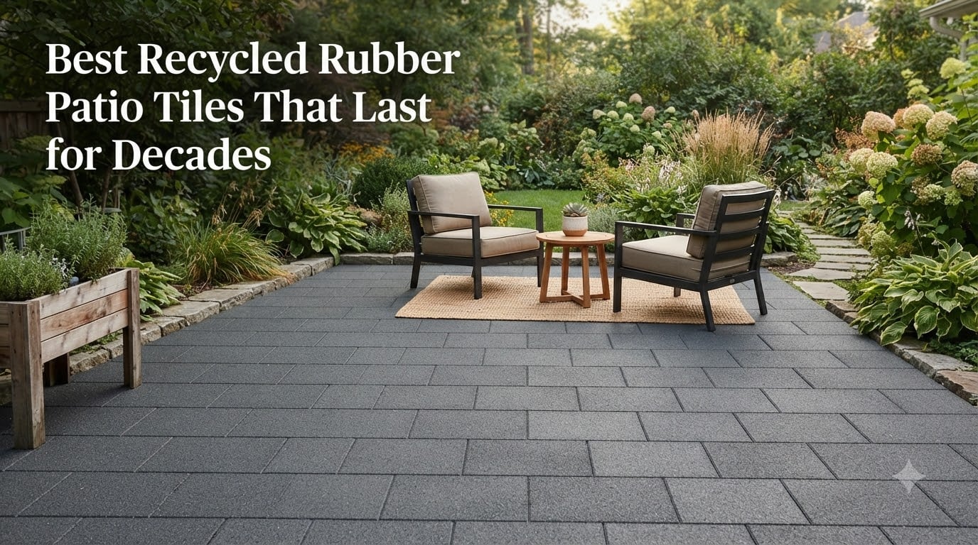 12 Best Recycled Rubber Patio Tiles That Last for Decades