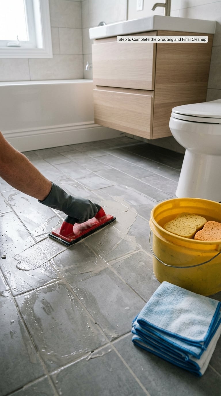Step 6: Complete the Grouting and Final Cleanup