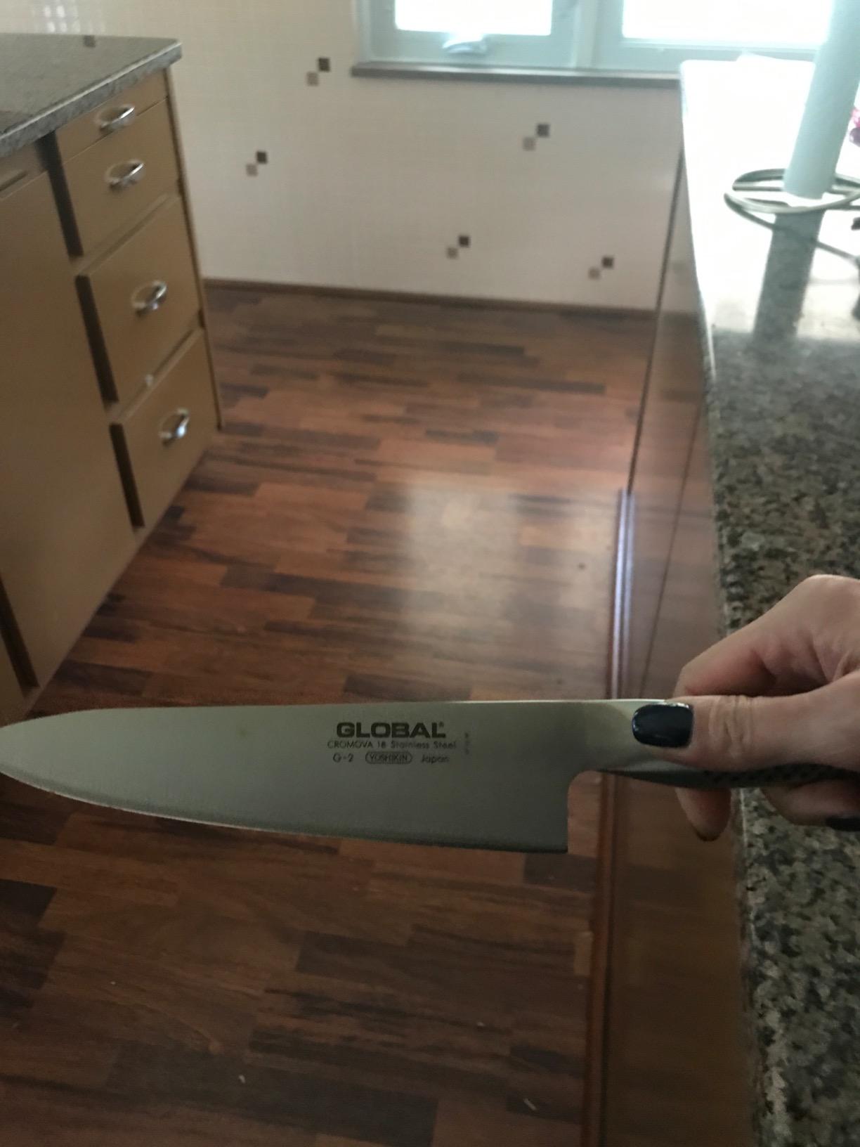 Global - 8 inch, 20cm Chef's Knife,Silver customer photo 1