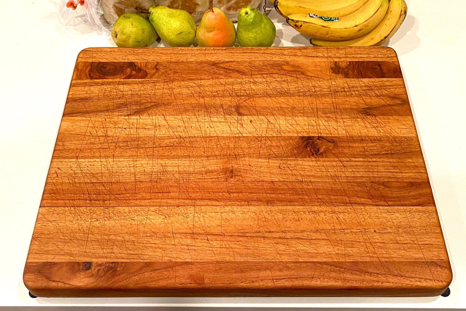 Teakhaus Edge-Grain Teak Wood Cutting Board with Grip Handles, Extra Large customer photo 2