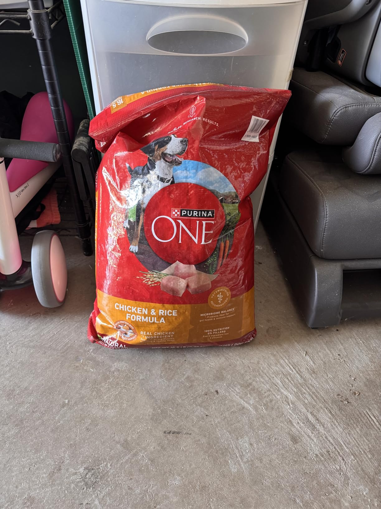 Purina ONE Chicken & Rice Formula Dry Dog Food, 16.5 lb Bag customer photo 1