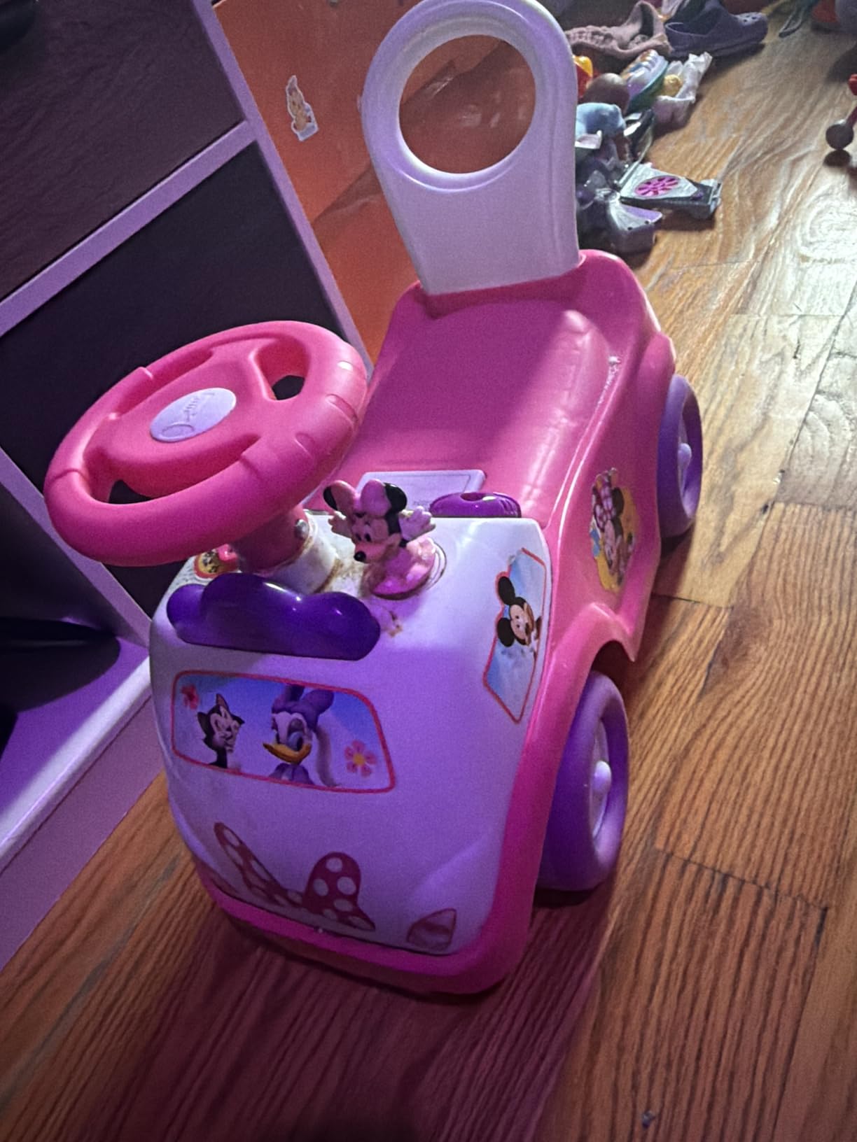 Kiddieland Disney Minnie Mouse My First Activity Ride-On, Toddler Push Car customer photo 2