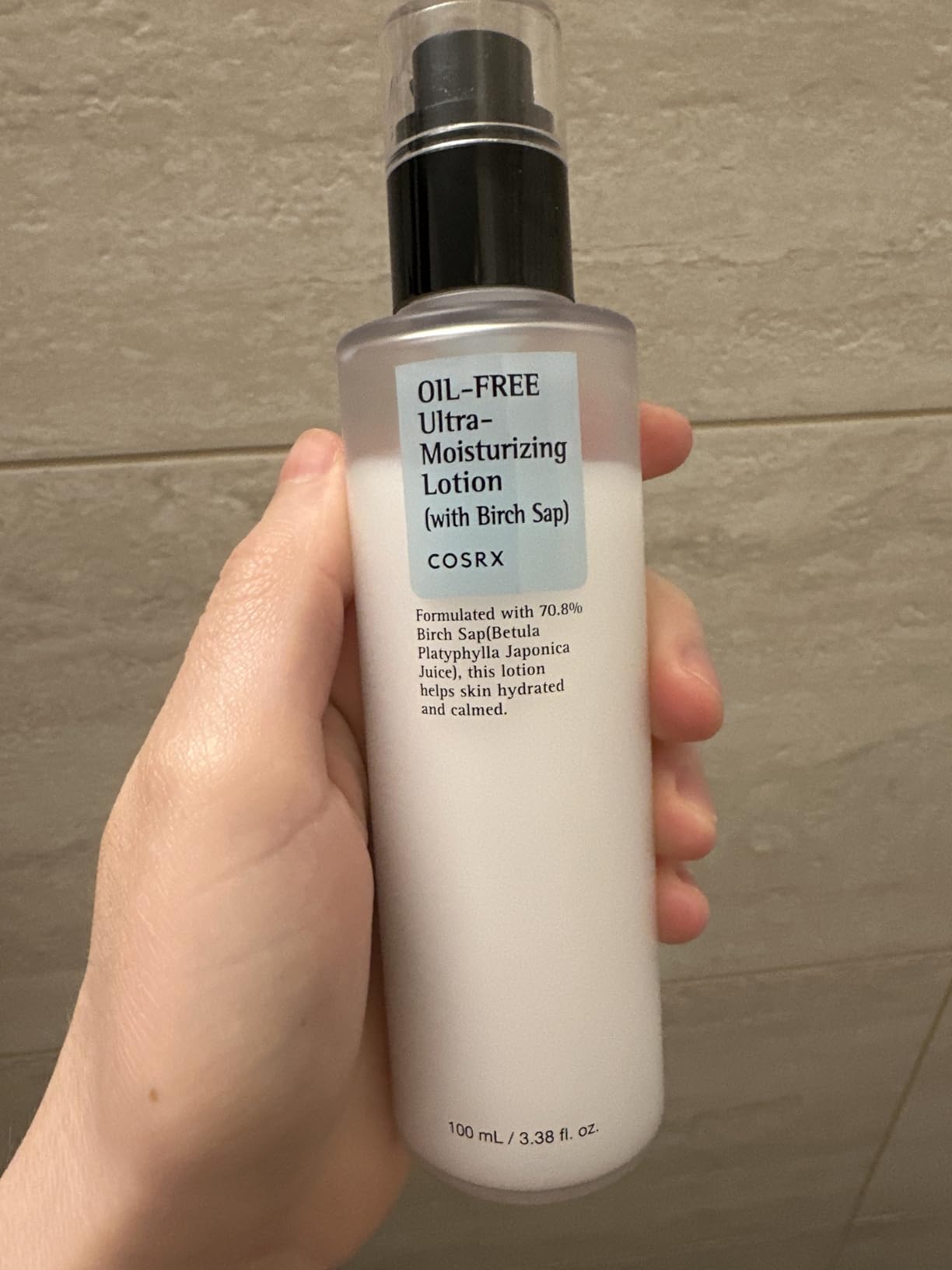 COSRX Oil Free Lotion with Birch Sap, Acne Facial Moisturizer, 3.38 fl oz customer photo 1