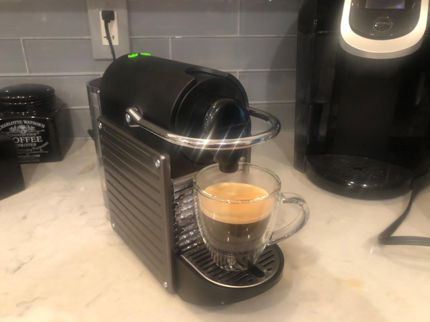 Nespresso Pixie Original Espresso Machine by Breville, Titan customer photo 1