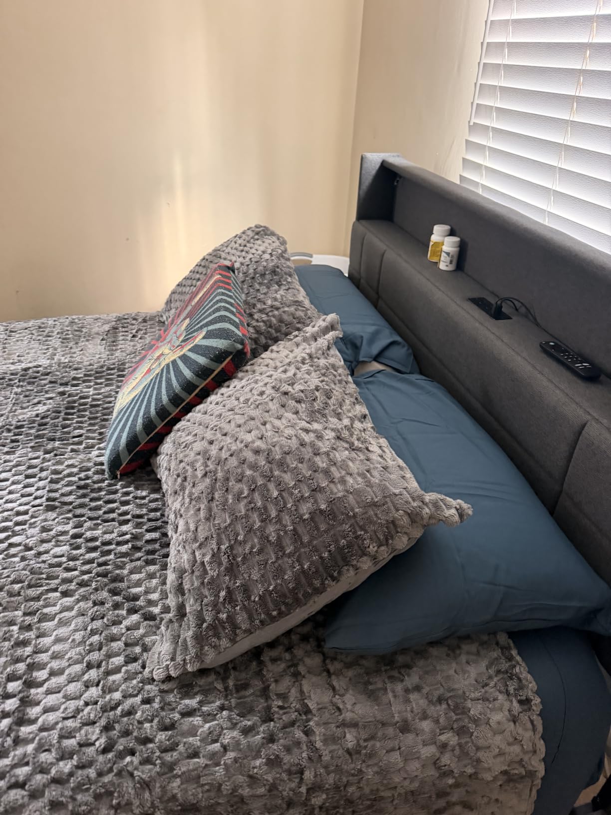 Bare Home Queen Sheet Set - 1800 Ultra-Soft (Queen, Grey) customer photo 2