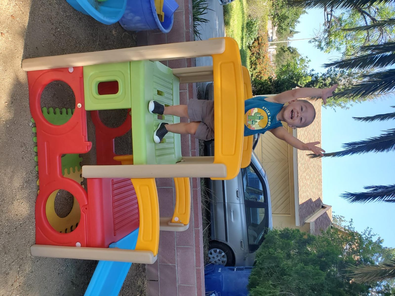 Simplay3 Young Explorers Adventure Climber and Slide - Indoor Outdoor Backyard Playset for Toddlers and Kids customer photo 2