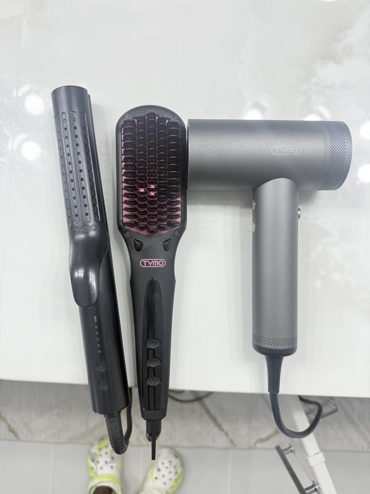 TYMO Ionic Hair Straightener Brush - One-Step Hair Straightener for Women customer photo 1