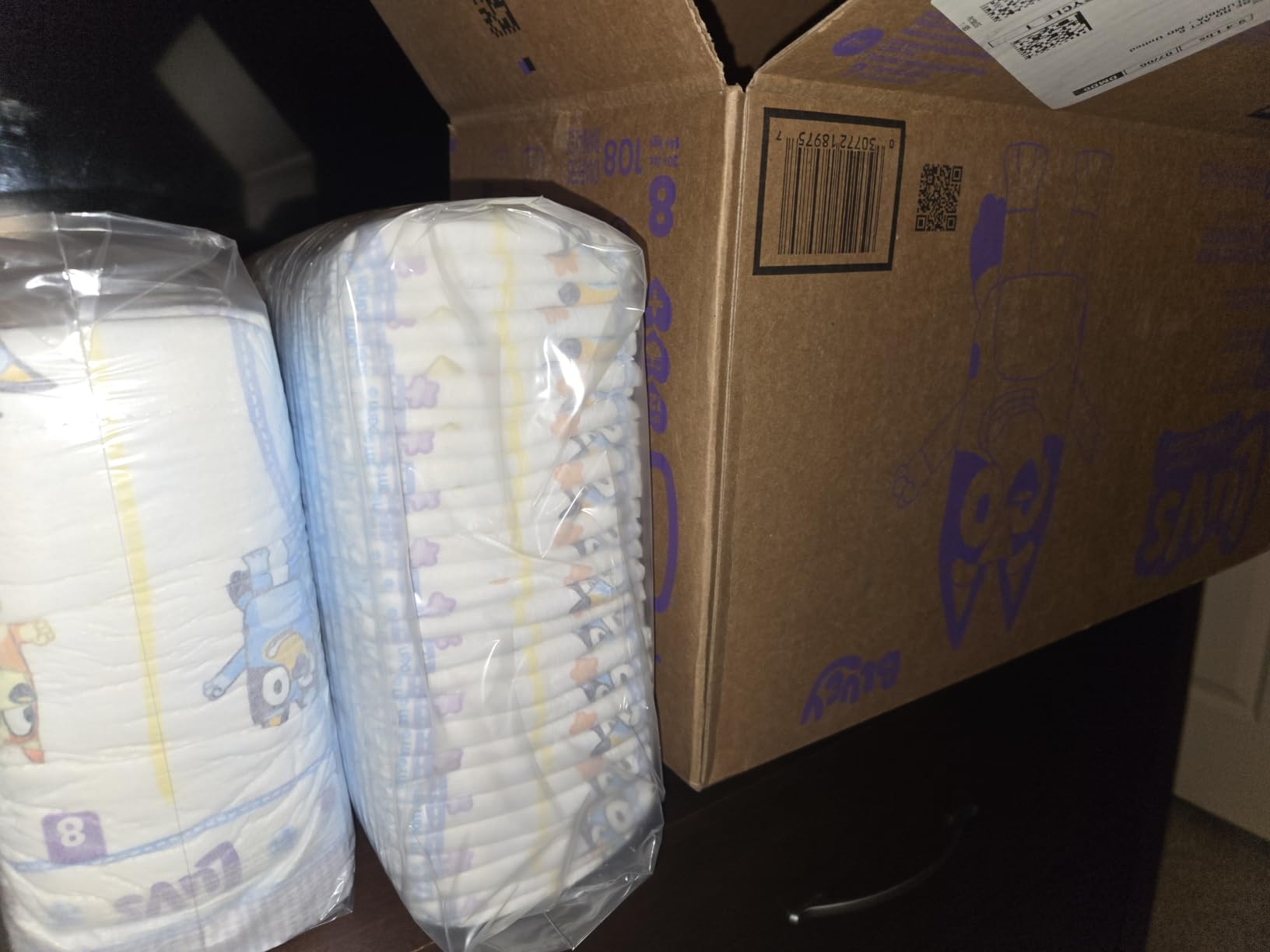 Luvs Size 4 Baby Diapers, Platinum Protection Bluey Diapers for Day & Night, Size 4, 144 Count (Packaging May Vary) customer photo 2