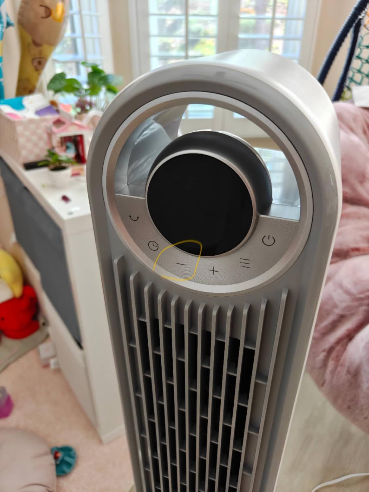 DREO Tower Fan for Bedroom, Upgraded DC 28ft/s Velocity, 9 Speeds customer photo 2