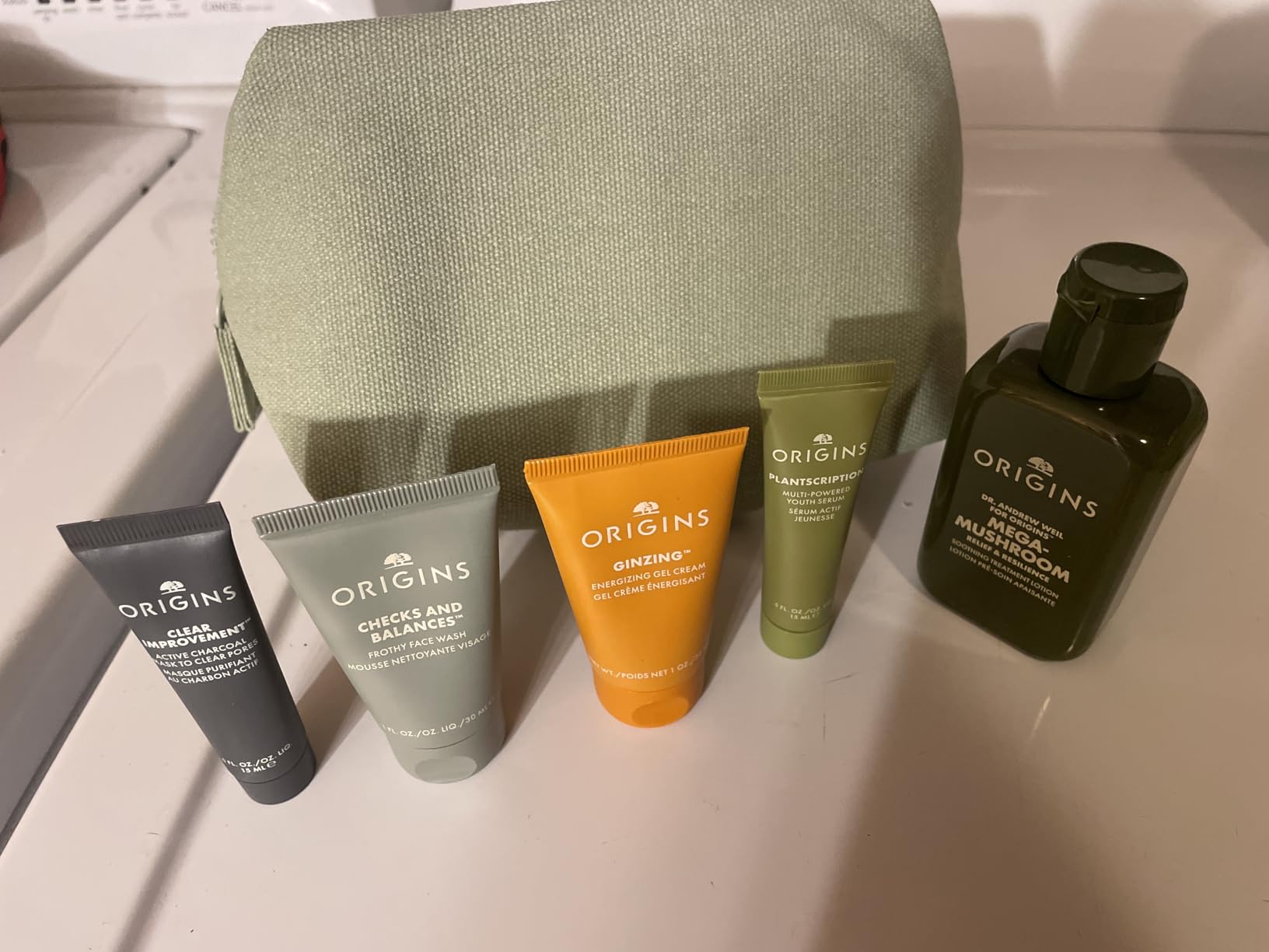 Origins Bestselling Skincare Set | Features Cleanser, Mask, Treatment Lotion, Serum & Moisturizer | With Peptides, Hyaluronic Acid & Niacinamide customer photo 1