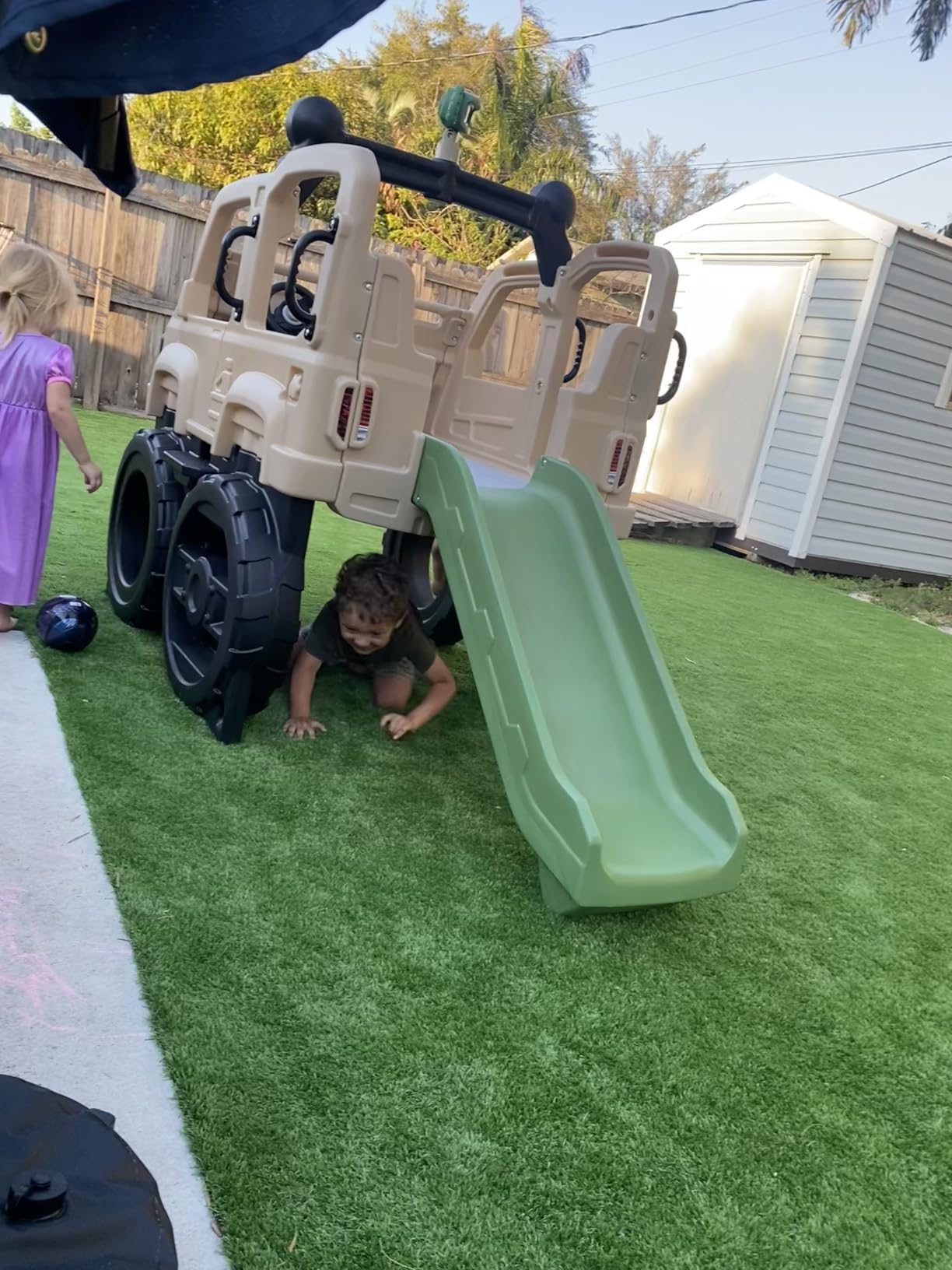 Step2 Truck Climber, Kids Outdoor Playset, Backyard Playground Set, Slide & Climbing Wall, Outside Jungle Gym, for Toddlers 2-5 Years Old customer photo 1