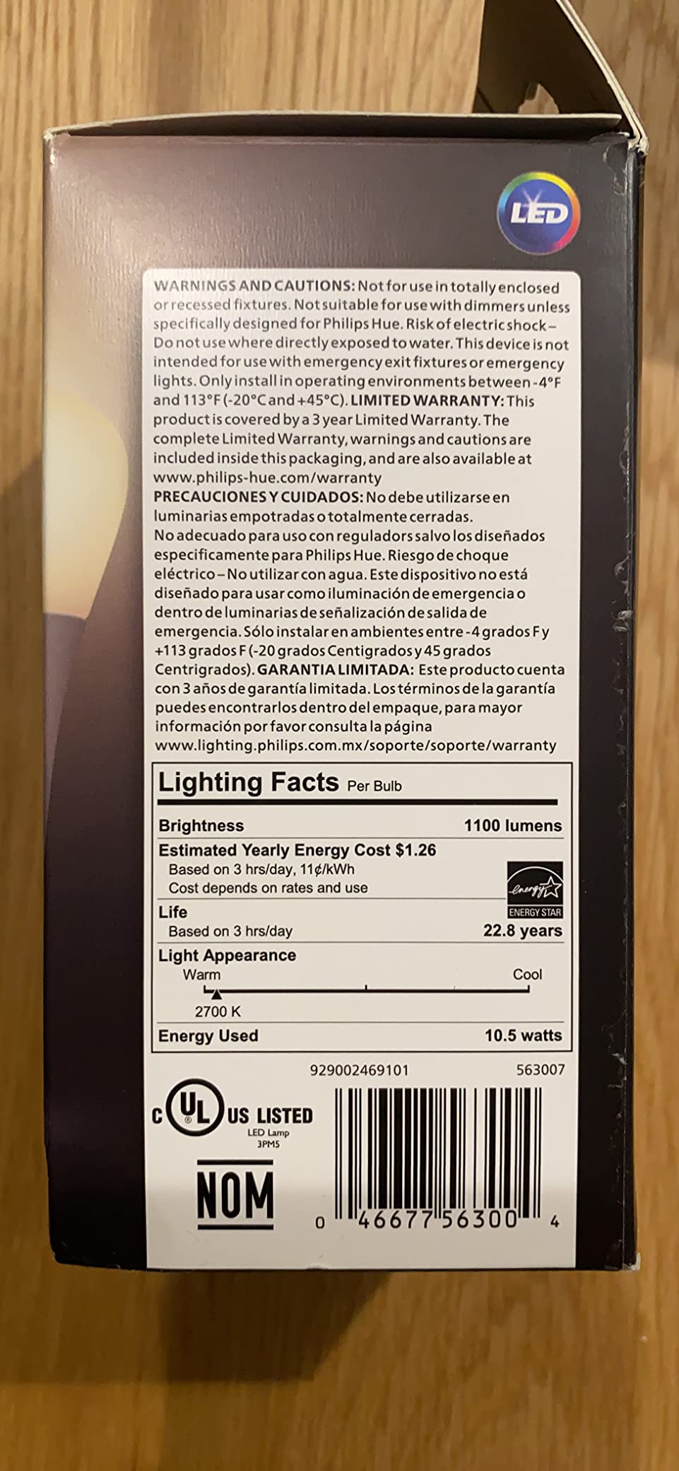 Philips Hue Smart 75W A19 LED Bulb - Soft Warm White Light - 1 Pack - 1100LM - E26 - Indoor - Control with Hue App - Works with Alexa, Google Assistant and Apple Homekit customer photo 1