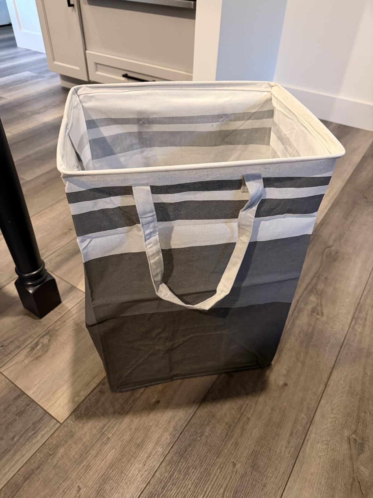 HomeHacks 2 Pack Large Laundry Baskets, Laundry Hampers Bags (Grey 75Lx2) customer photo 2
