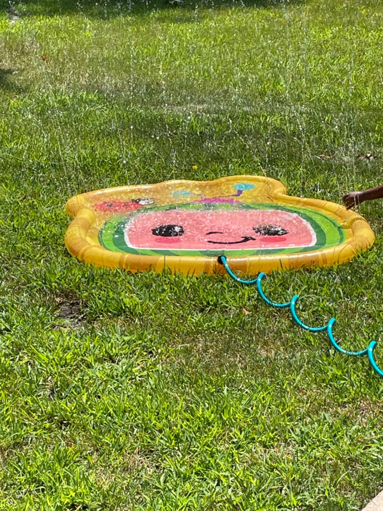 CoCoMelon 3-in-1 Splash Pad, Sprinkler for Kids and Baby Pool for Learning, Toddler Sprinkler Pool, 48
