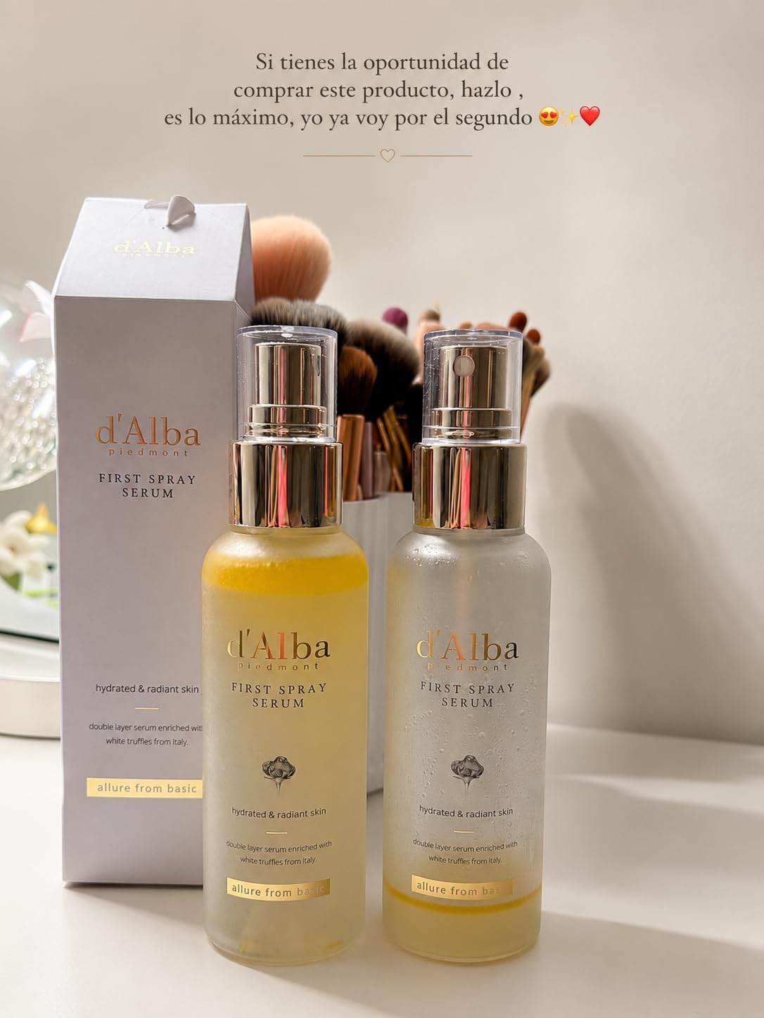 d'alba Piedmont Italian White Truffle First Spray Serum (3.38 fl oz) customer photo 2