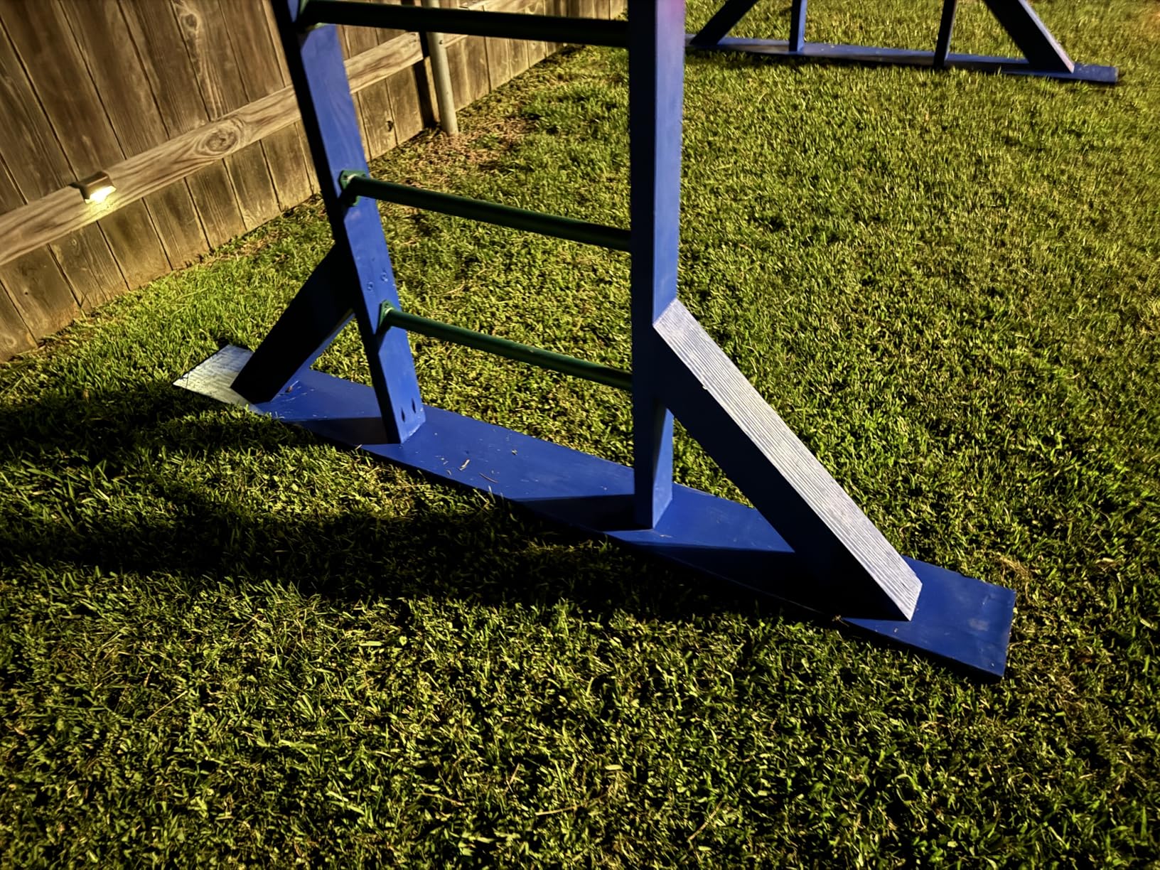 15 Set Metal Monkey Bars Ladder Rungs Set for Backyards Playground and Children Indoor and Outdoor Climbing Kit (21.5 Inch, Green) customer photo 2