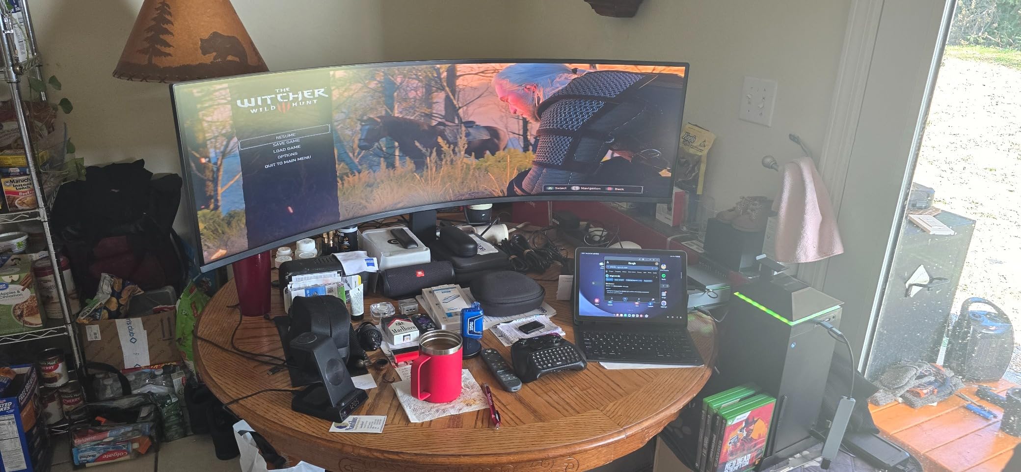 Samsung 49” Odyssey G9 Series DQHD 1000R Curved Gaming Monitor, 1ms(GtG), VESA DisplayHDR 1000, 240Hz, AMD FreeSync Premium Pro, Height Adjustable Stand, Ultrawide Screen, LS49CG954ENXZA, 2024 customer photo 2