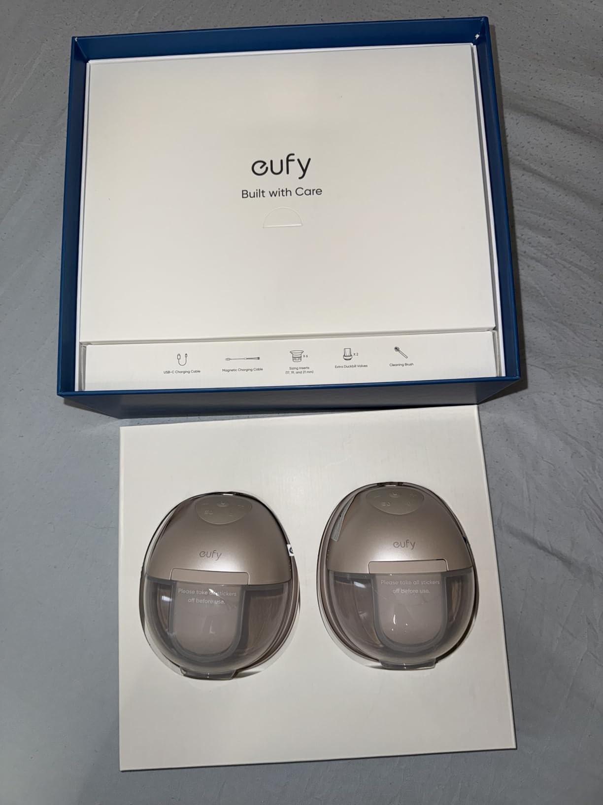 eufy Heated Wearable Breast Pump S1 Pro, Charging Case, Hands-Free customer photo 2