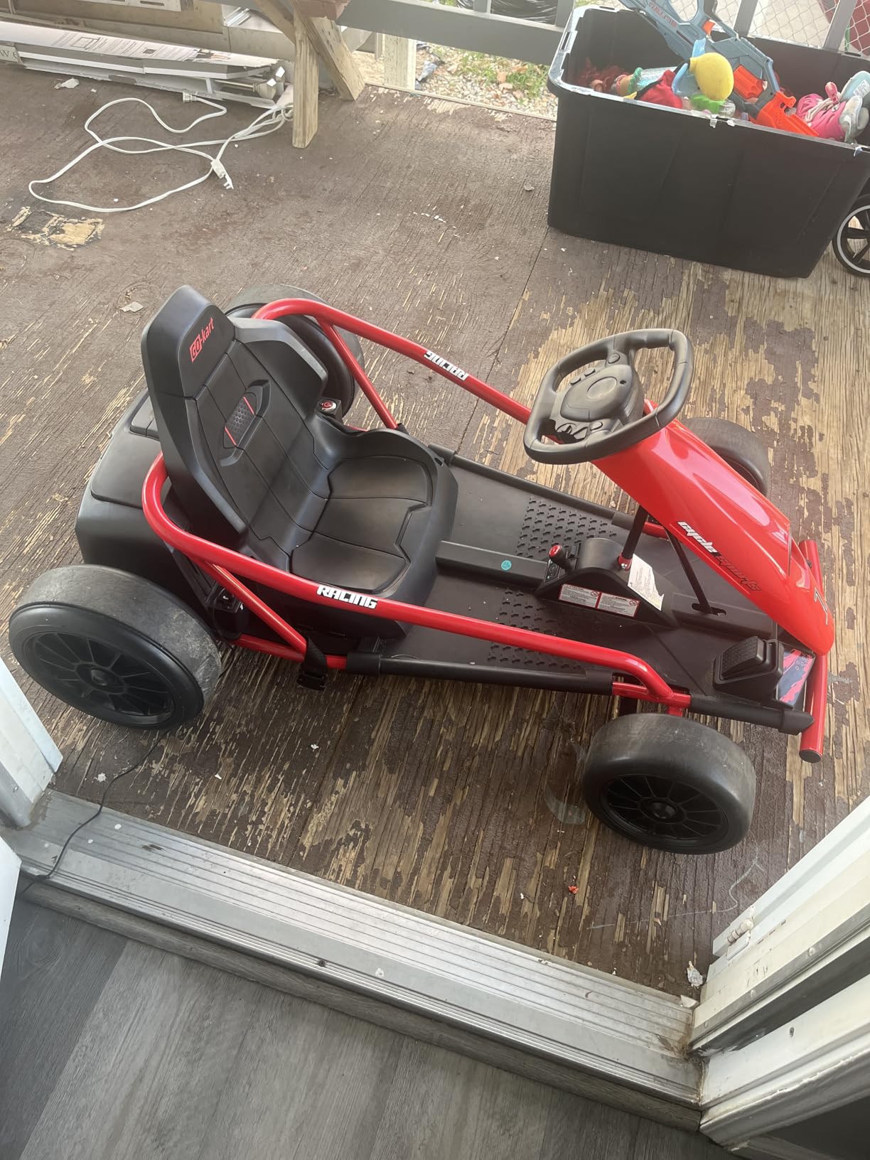 Aosom 24V Electric Go Kart Kids Drift Kart Max 8.1 MPH for Ages 8-12 Pink customer photo 2