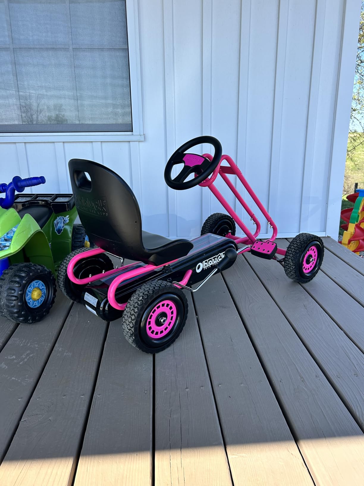 hauck Kids Pedal Go Kart, 4 Wheel Bike Cart, Ride for Ages 4-8, Red customer photo 1