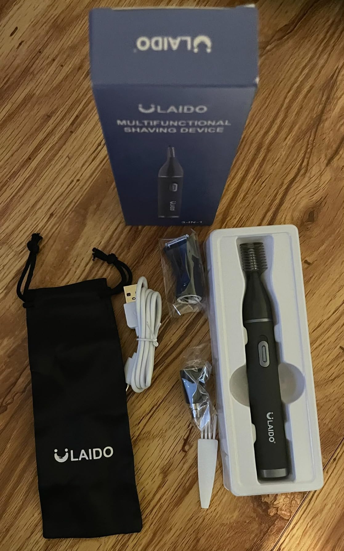 Nose Hair Trimmer for Men, Painless 3 in 1 Grooming Kit for Nose, Ear, Eyebrow & Body Hair, Rechargeable No Pull No Snag Trimming with 3 Waterproof Replacement Heads, Easy Cleansing customer photo 1