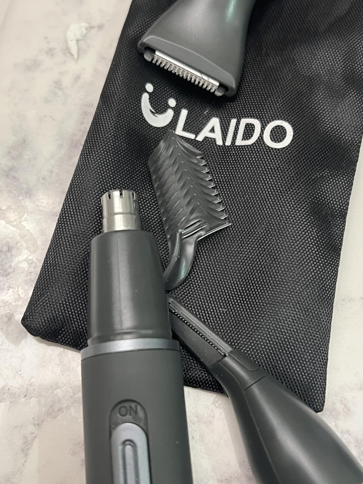 Nose Hair Trimmer for Men, Painless 3 in 1 Grooming Kit for Nose, Ear, Eyebrow & Body Hair, Rechargeable No Pull No Snag Trimming with 3 Waterproof Replacement Heads, Easy Cleansing customer photo 2