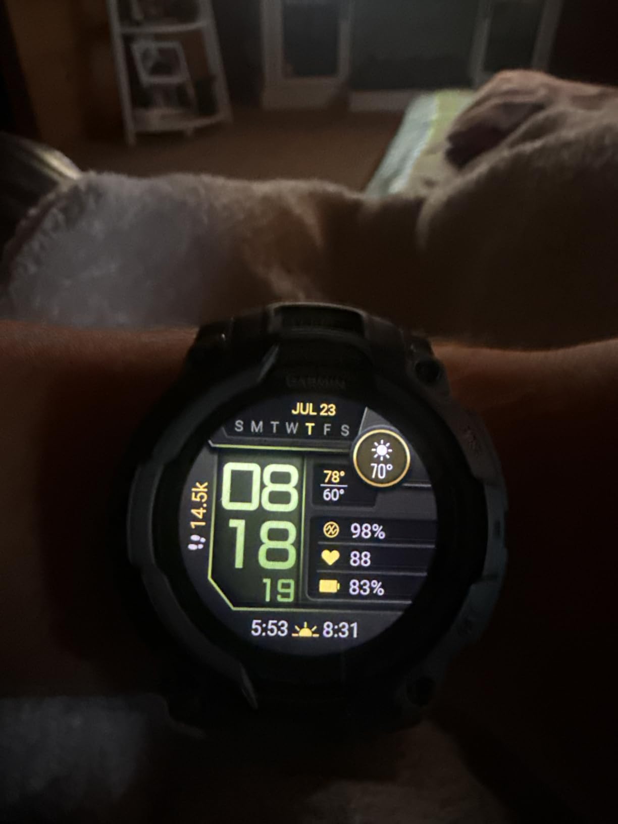 Garmin Instinct® 3 AMOLED, Rugged GPS Smartwatch, 45mm, Black customer photo 2