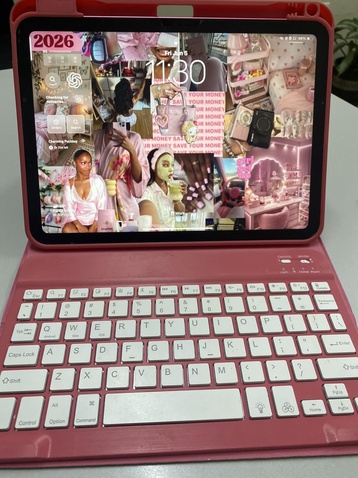 Hamile for iPad A16 11th 10th Generation Case with Keyboard - Wireless customer photo 2