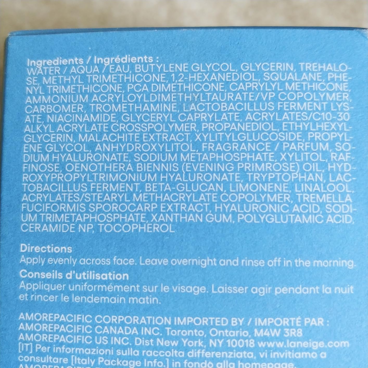 Water Sleeping Mask: Hydrating Korean Overnight Face Mask with Hyaluronic Acid Blend & Niacinamide, for Deep Hydration, Glowing Skin & Barrier Support | Korean Skin Care customer photo 2