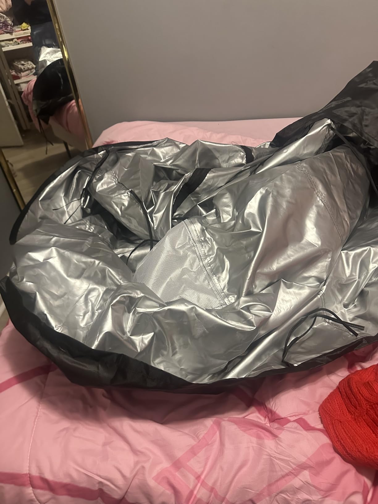 JINLI Trampoline Cover Made of 600D Heavy-Duty Oxford Waterproof Fabric customer photo 2