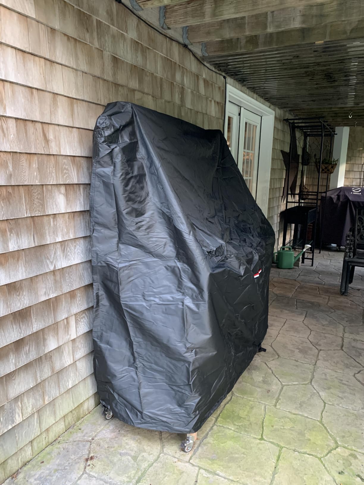 Outdoor Trampoline Tent Cover – 600D Oxford Fabric Trampoline Cover, Clear PVC Skylight, Dome Design with Support Poles, Waterproof, Fits14 ft Round Trampolines customer photo 2