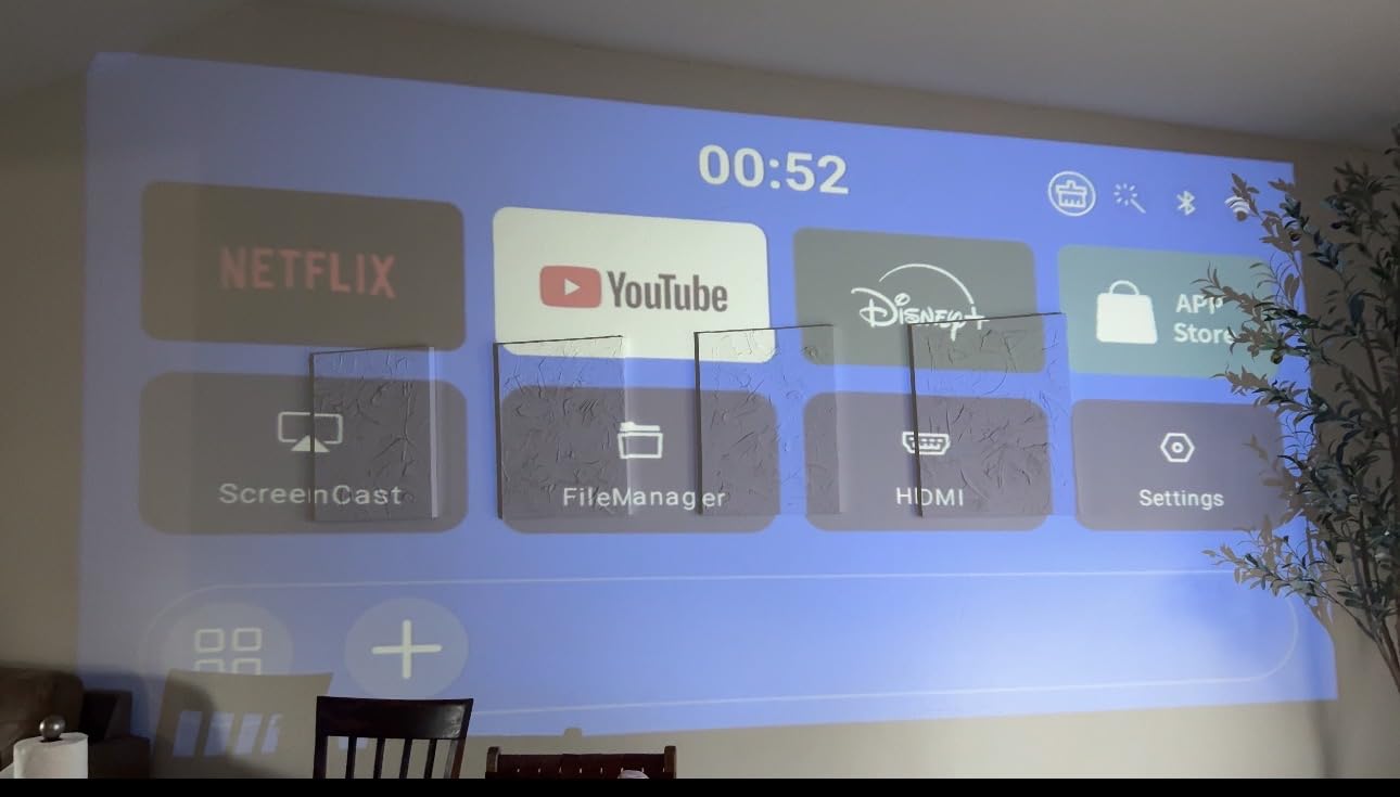Mini Projector with WiFi 6 and BT 5.4, Built-in Apps 2026 Upgraded customer photo 1