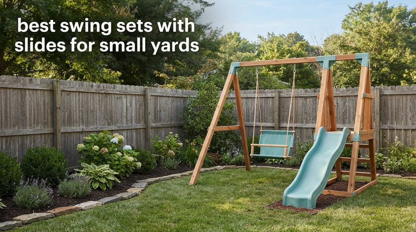 best swing sets with slides for small yards