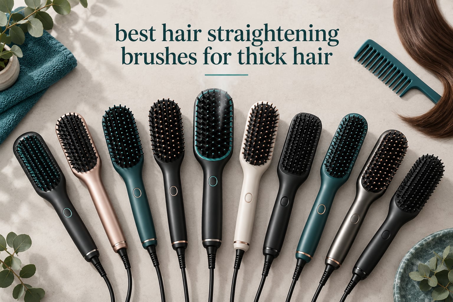 10 Best Hair Straightening Brushes for Thick Hair (October 2026)